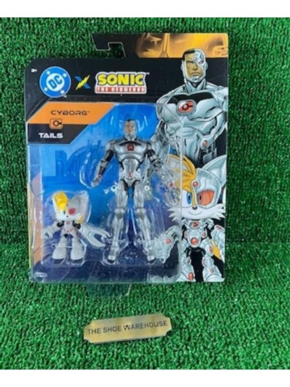 Jakks Pacific DC X Sonic the Hedgehog Tails and Cyborg 5" Action Figure Toy NEW